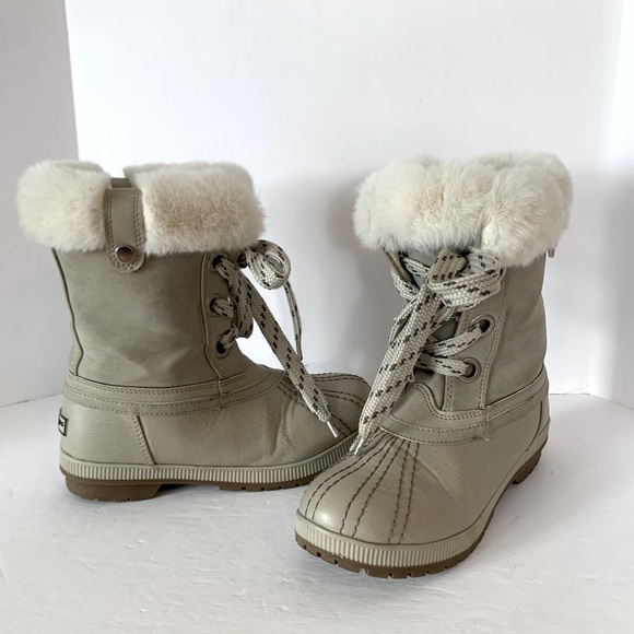 London Fog Milly Faux Fur Snow Boots - Picture 1 of 10
